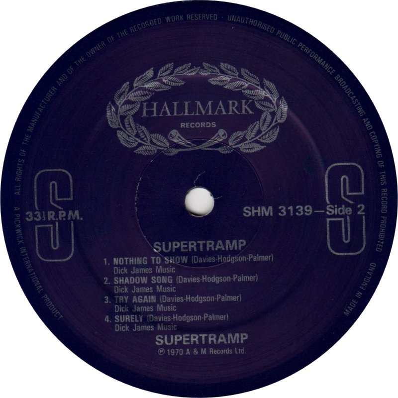 Supertramp  Supertramp : LP B